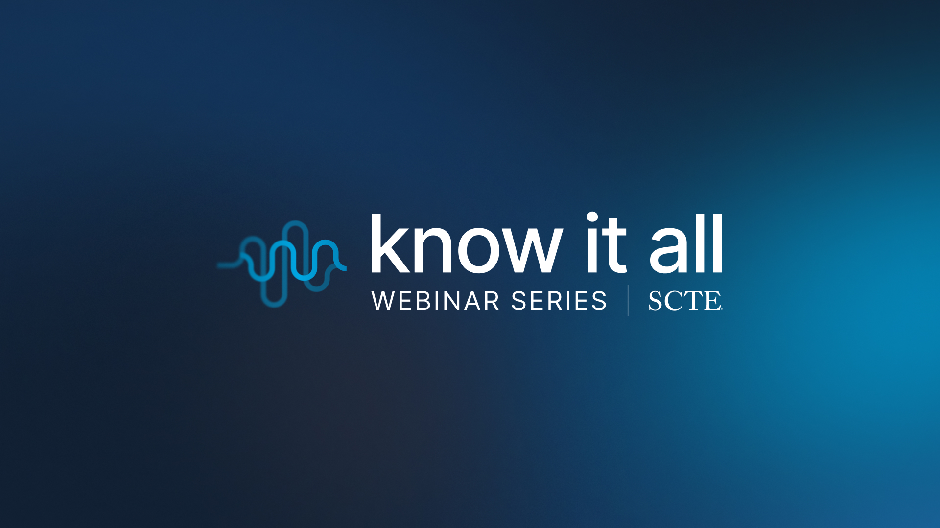 Know it All Webinar Series background