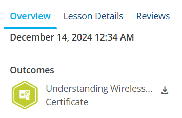 certificate overview